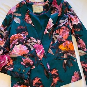 Anthropologie Cartonnier silk blazer